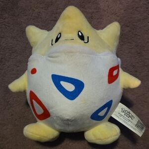 Togepi Plush Toy - Yellow and White